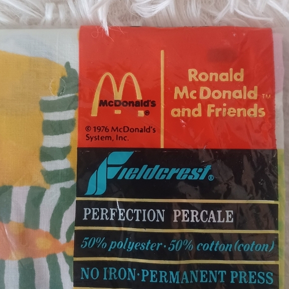 Vintage McDonalds Pillowcase 1976 - Picture 5 of 8